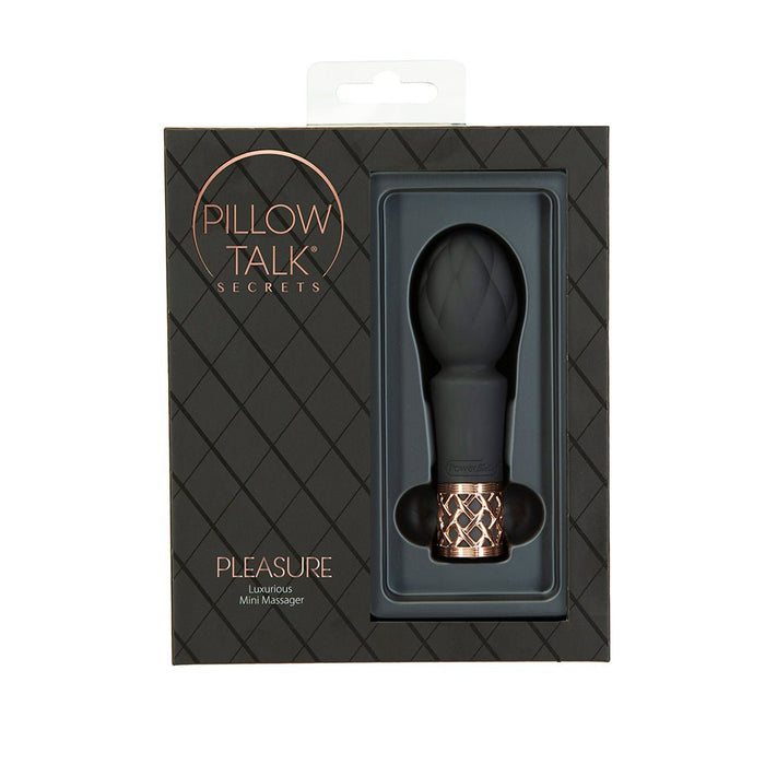 Pillow Talk Secrets Pleasure Rechargeable Clitoral Vibrator Wand Black - SexToy.com