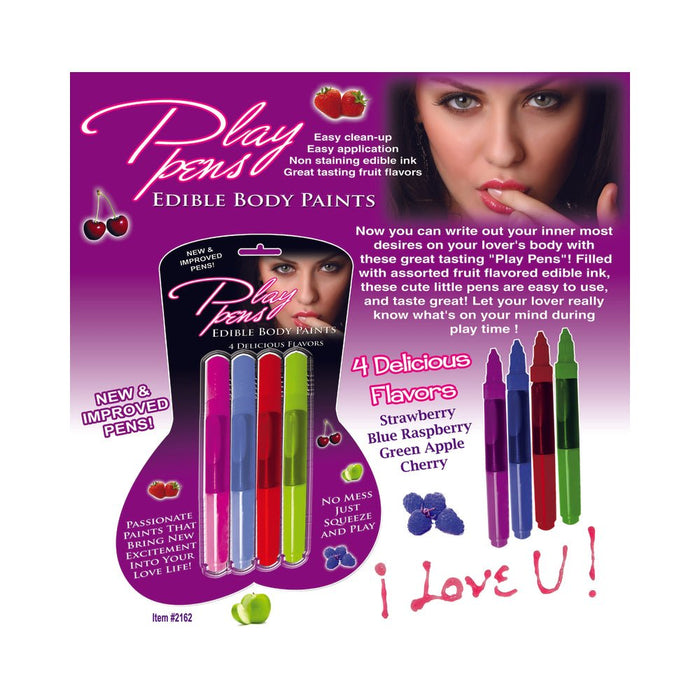 Play Pen Edible Body Paints 4 Pack | SexToy.com