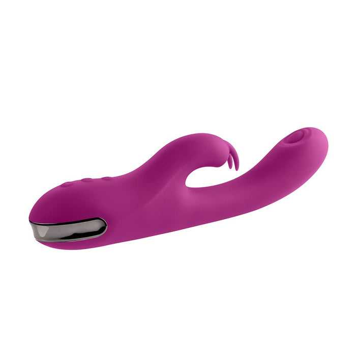 Playboy Thumper Rechargeable Tapping Silicone Dual Stimulation Vibrator Wild Star - SexToy.com