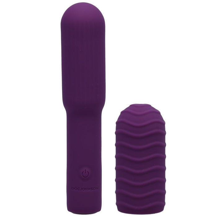 Pocket Rocket Elite Rechargeable Bullet With Removable Sleeve Purple - SexToy.com