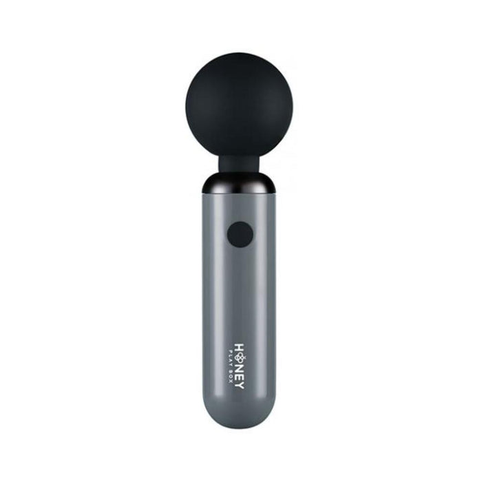 Pomi Wand Clit Tease Vibrating Wand - Grey - SexToy.com