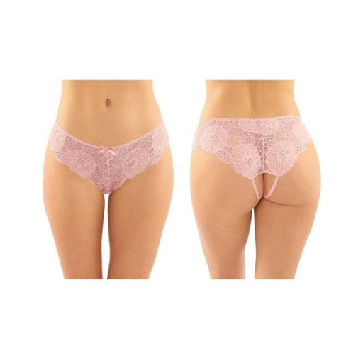 Poppy Crotchless Floral Lace Panty 6-pack L/xl Pink | SexToy.com