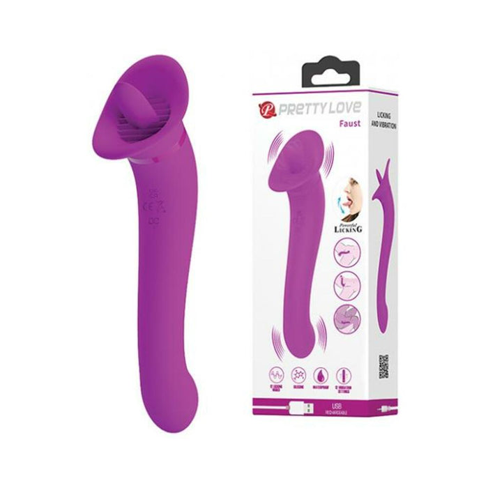 Pretty Love Faust Licking Trumpet - Fuchsia - SexToy.com