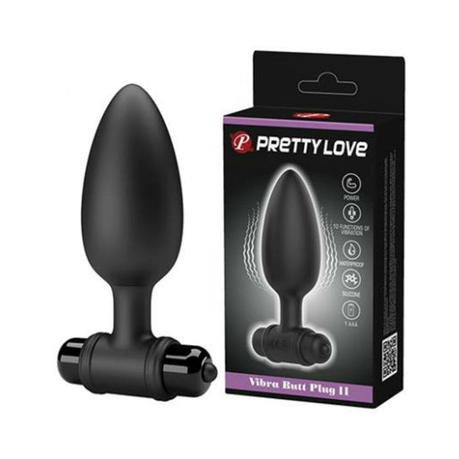 Pretty Love Vibra Butt Plug Ii - Black - SexToy.com