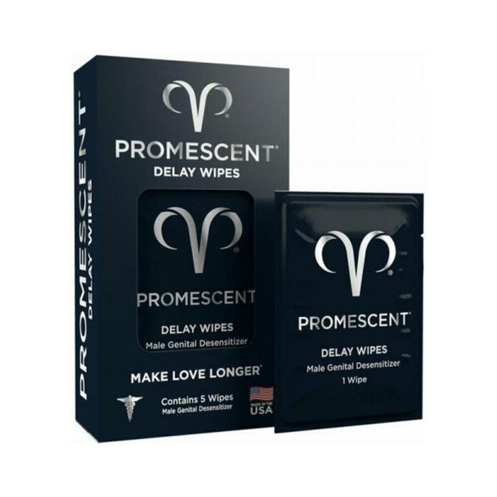 Promescent Delay Wipes 5-pack - SexToy.com