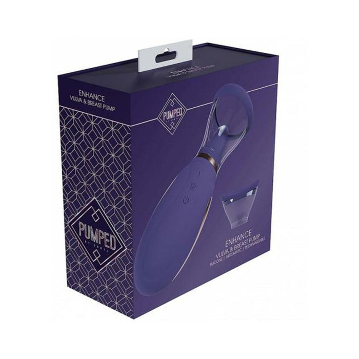 Pumped Enhance Automatic Rechargeable Vulva & Breast Pump Purple - SexToy.com