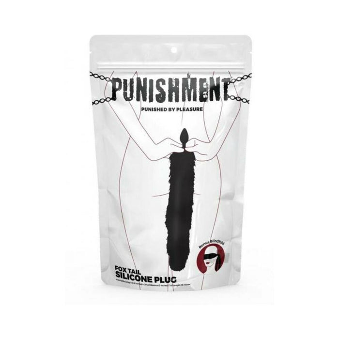 Punishment Fox Tail Plug - Black - SexToy.com