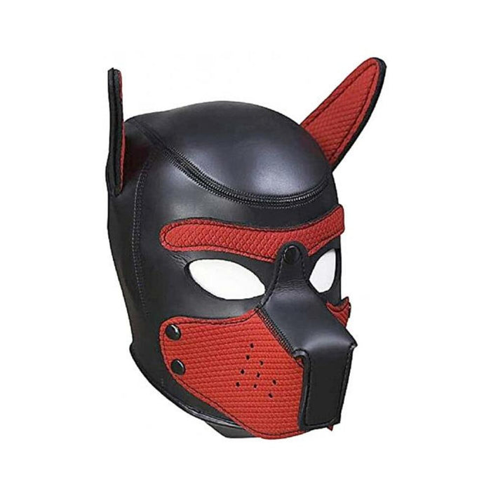 Puppy Play Neoprene Puppy Hood Red/black | SexToy.com