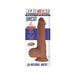 Realcocks Dual Layered Uncut Slider Fat Dick 9 In. Brown | SexToy.com