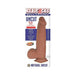 Realcocks Dual Layered Uncut Slider Thick Shaft 9.25 In. Brown | SexToy.com