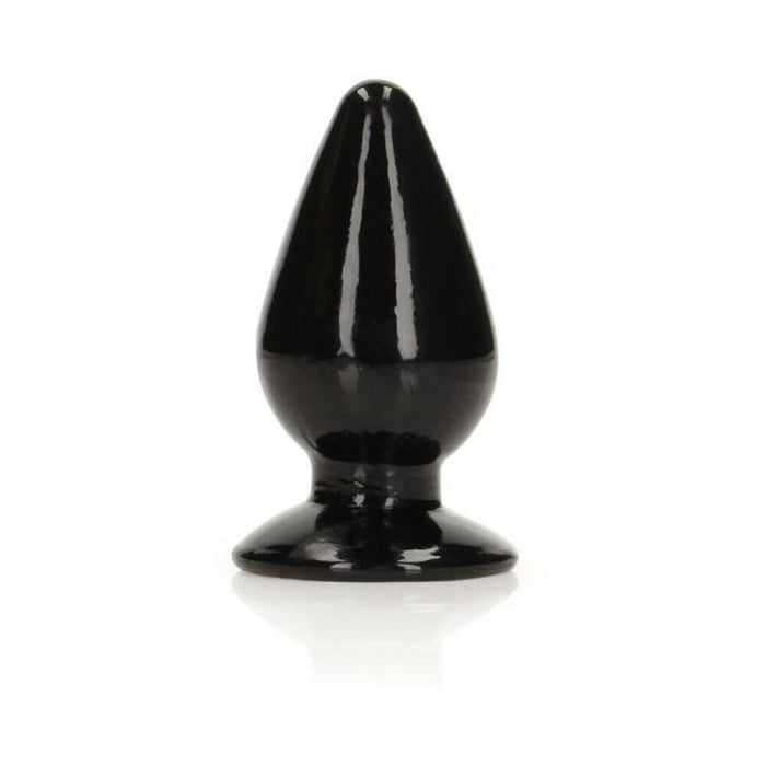 Realrock Crystal Clear 3.5 In. Anal Plug Black | SexToy.com