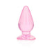 Realrock Crystal Clear 4.5 In. Anal Plug Pink | SexToy.com