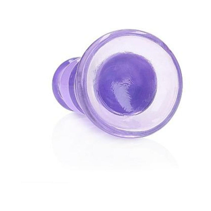 Realrock Crystal Clear Curvy 5.5 In. Dildo/plug Purple | SexToy.com