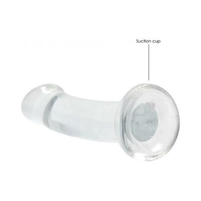 Realrock Crystal Clear Non-realistic Dildo With Suction Cup 6.7 In. Translucent | SexToy.com