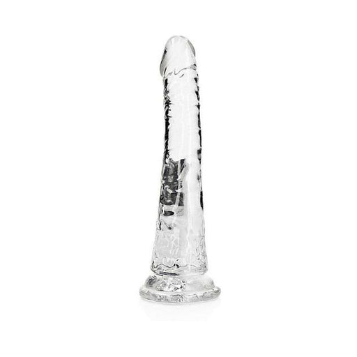 Realrock Crystal Clear Slim 7 In. Dildo Clear | SexToy.com