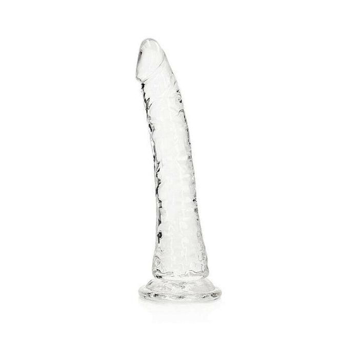 Realrock Crystal Clear Slim 7 In. Dildo Clear | SexToy.com