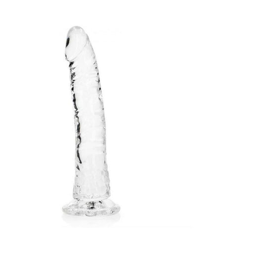 Realrock Crystal Clear Slim 8 In. Dildo Clear | SexToy.com