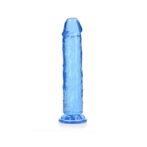 Realrock Crystal Clear Straight 10 In. Dildo Without Balls Blue | SexToy.com