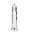 Realrock Crystal Clear Straight 10 In. Dildo Without Balls Clear | SexToy.com