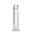 Realrock Crystal Clear Straight 10 In. Dildo Without Balls Clear | SexToy.com