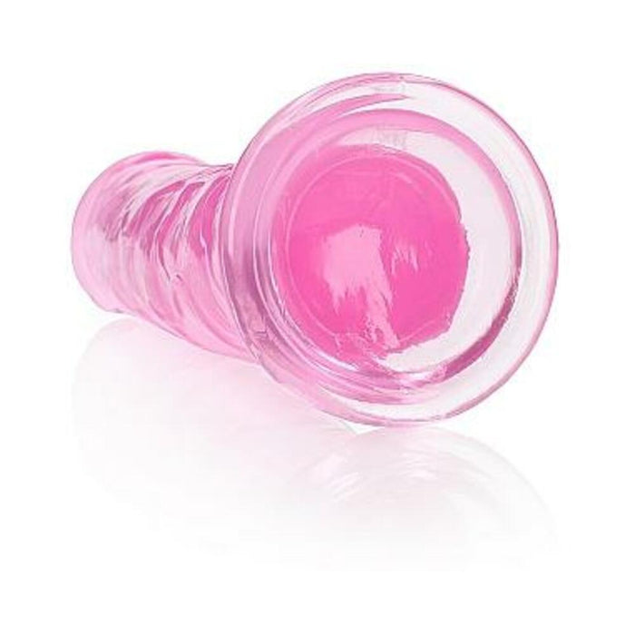 Realrock Crystal Clear Straight 10 In. Dildo Without Balls Pink | SexToy.com