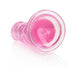 Realrock Crystal Clear Straight 11 In. Dildo Without Balls Pink | SexToy.com