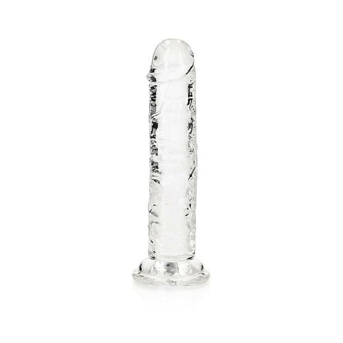 Realrock Crystal Clear Straight 6 In. Dildo Without Balls Clear | SexToy.com