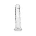 Realrock Crystal Clear Straight 6 In. Dildo Without Balls Clear | SexToy.com