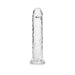 Realrock Crystal Clear Straight 7 In. Dildo Without Balls Clear | SexToy.com