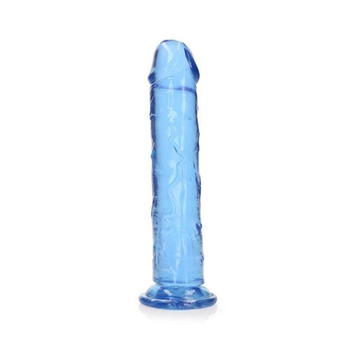 Realrock Crystal Clear Straight 9 In. Dildo Without Balls Blue | SexToy.com