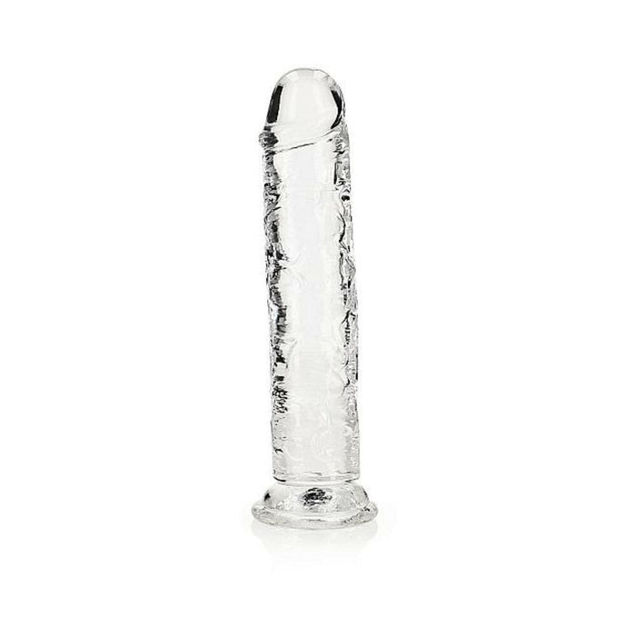 Realrock Crystal Clear Straight 9 In. Dildo Without Balls Clear | SexToy.com