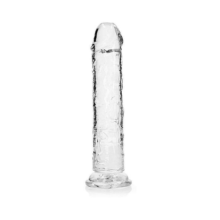 Realrock Crystal Clear Straight 9 In. Dildo Without Balls Clear | SexToy.com