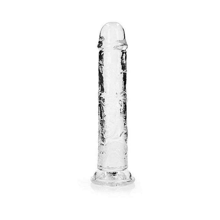 Realrock Crystal Clear Straight 9 In. Dildo Without Balls Clear | SexToy.com