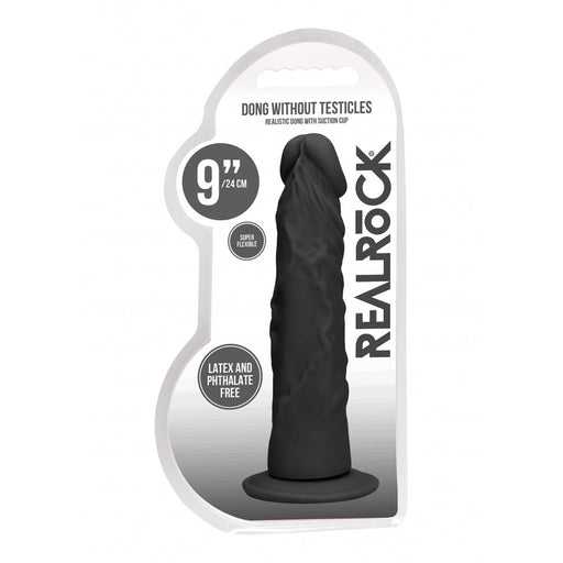 Realrock Dong Without Testicles 9 Black - SexToy.com