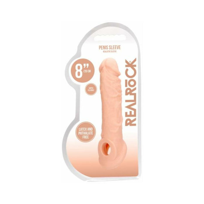 Realrock Penis Sleeve 8in Flesh - SexToy.com