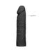 Realrock Skin 7 In. Penis Extender Sleeve Black - SexToy.com