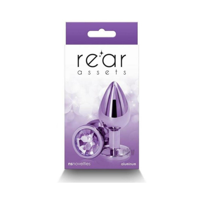 Rear Assets Metal Anal Plug Medium Purple - SexToy.com