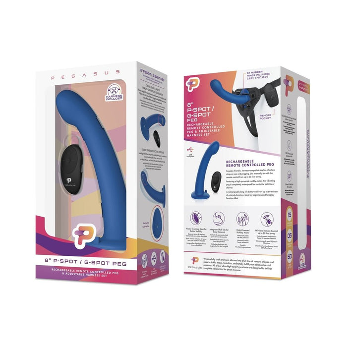 Remote Control Pspot Gspot Sili Peg 8in - SexToy.com