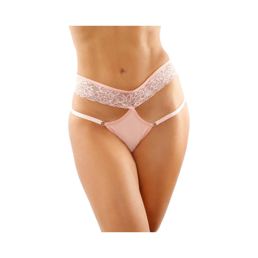 Ren Microfiber Panty With Double-strap Waistband Light Pink L/xl - SexToy.com