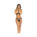 Rene Rofe I Like It Rough Harness & Strappy G-string Black M/l - SexToy.com