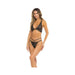 Rene Rofe Lurex Dreams Bra & Thong Black M/l - SexToy.com