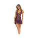 Rene Rofe Sneak Peak Chemise & G-string Purple M/l - SexToy.com