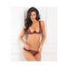 Rene Rofe With Love Half Cup Bra Set Burgundy M/L | SexToy.com