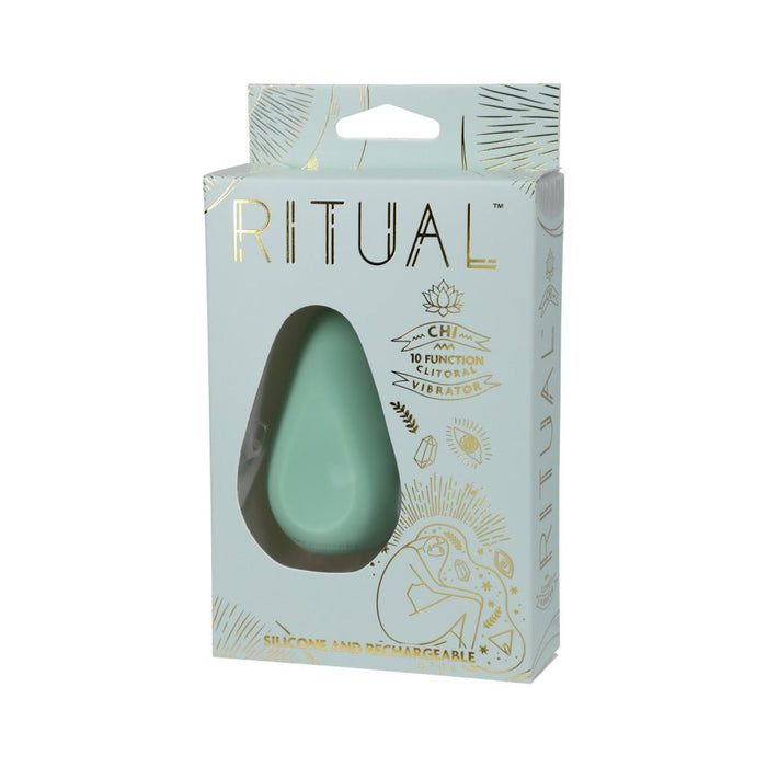 Ritual Chi Rechargeable Silicone Clit Vibe Mint - SexToy.com