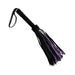 Rouge Short Suede Flogger Leather Handle Black/purple - SexToy.com