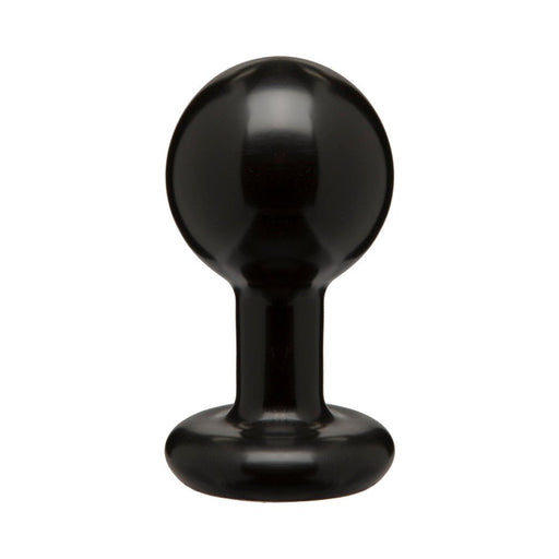 Round Butt Plug Medium Black - SexToy.com