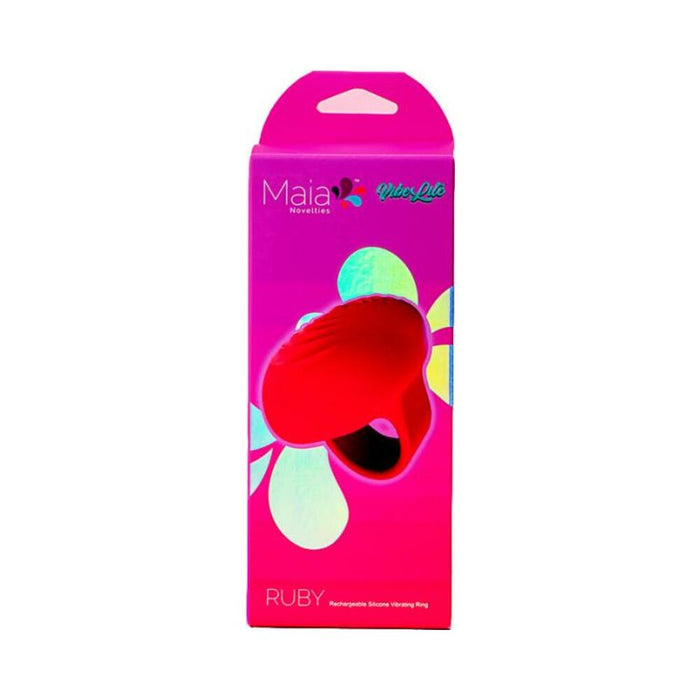 Ruby Rechargeable Vibrating Ring - SexToy.com