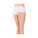 Ruffle Shorts Back Bow Detail White O/S - SexToy.com