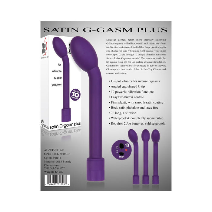 Satin G-Gasms Plus Purple G-Spot Vibrator - SexToy.com