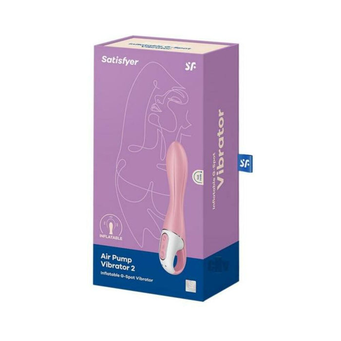 Satisfyer Air Pump Vibrator 2 - Light Red - SexToy.com